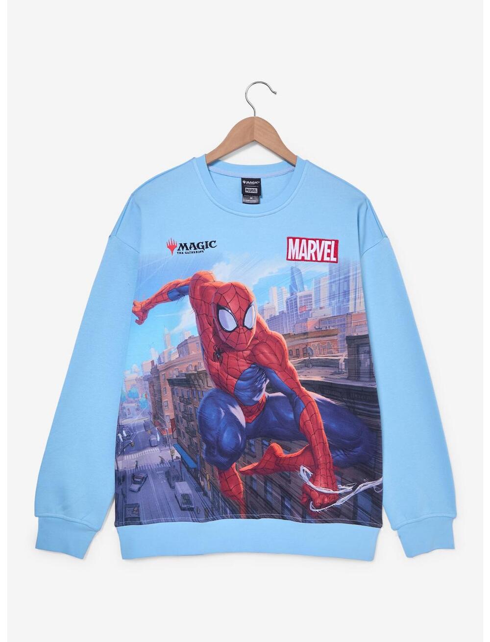 NWT BoxLunch Magic: The Gathering x Marvel Spider-Man Sweatshirt size 2X